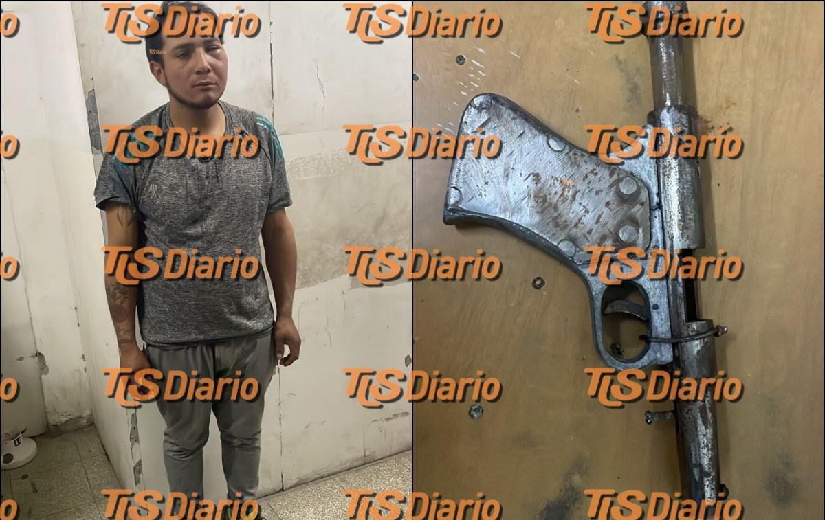 En El Molle, un hombre quiso rajarse de la Policía, se le cayó una tumbera y quedó preso