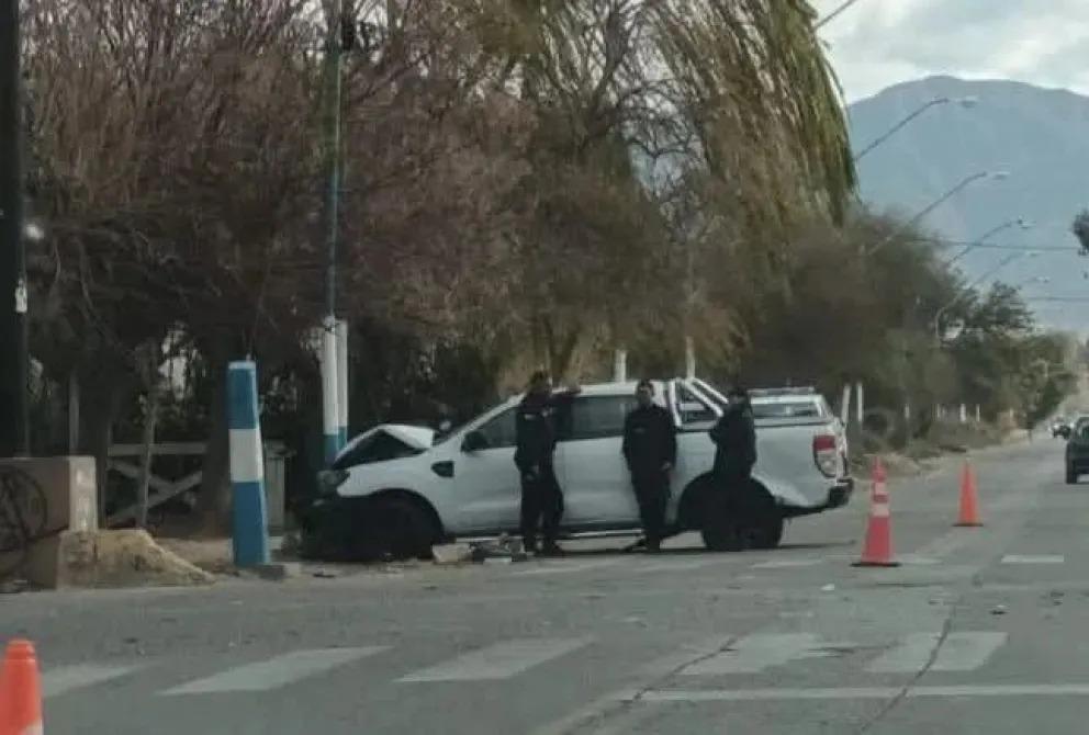 Un choque sacudió un cruce de Pocito y una mujer terminó con lesiones