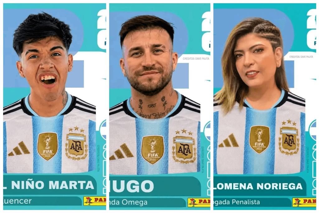 Figuritas con sello local: San Juan se volvió viral con sus propias "estrellas" del Mundial