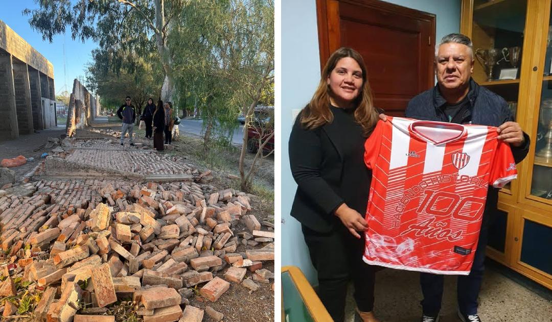 El gesto de Chiqui Tapia con Sportivo Rivadavia después de la caída de una pared