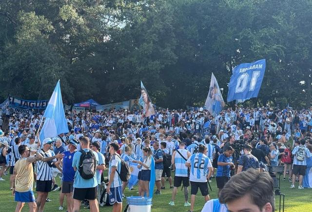 Atlanta reunió a miles de argentinos en la previa del cruce con Egipto
