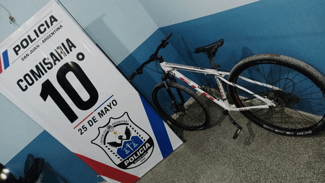 Una bicicleta robada en 25 de Mayo fue hallada horas después en una vivienda de Casuarinas