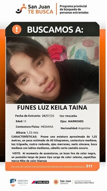 Intensa búsqueda de una chica de 13 años que no aparece desde el viernes