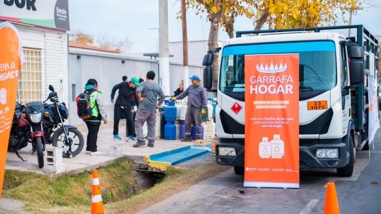 Llega Garrafa Hogar y recorre Rawson, 9 de Julio, Chimbas y Calingasta