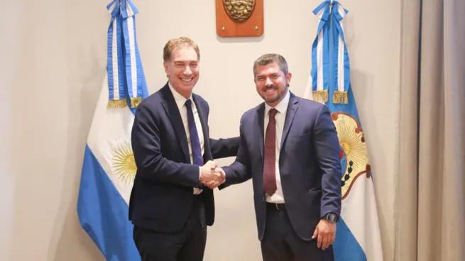 Orrego saludó a Santilli y pidió trabajo en conjunto entre San Juan y Nación