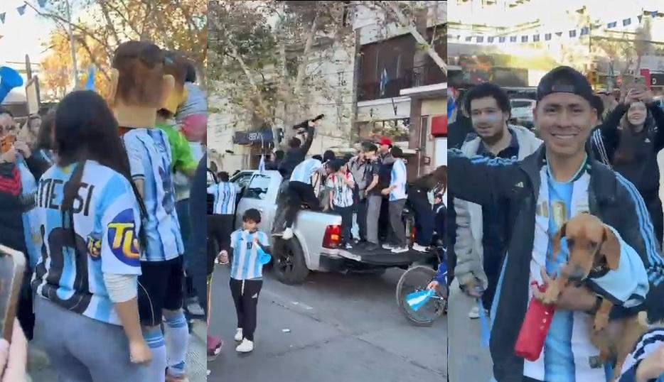 Messi volvió a romperla y San Juan salió a la calle para festejar la clasificación