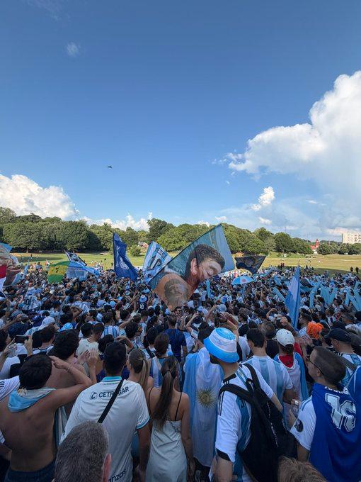 Atlanta se pintó de celeste y blanco en otra previa inolvidable de la Selección