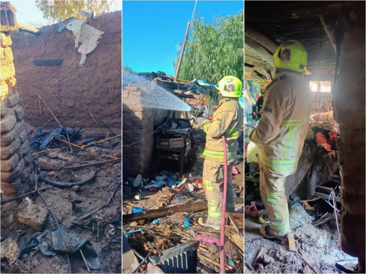 Un incendio dejó a una familia al borde de la tragedia en el asentamiento Pedro Echagüe