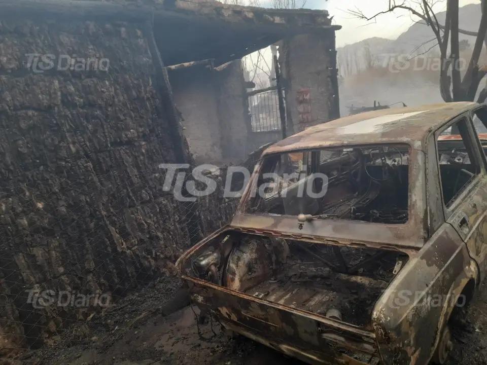 Pocito activó ayuda para las familias que perdieron todo en el incendio del Médano de Oro
