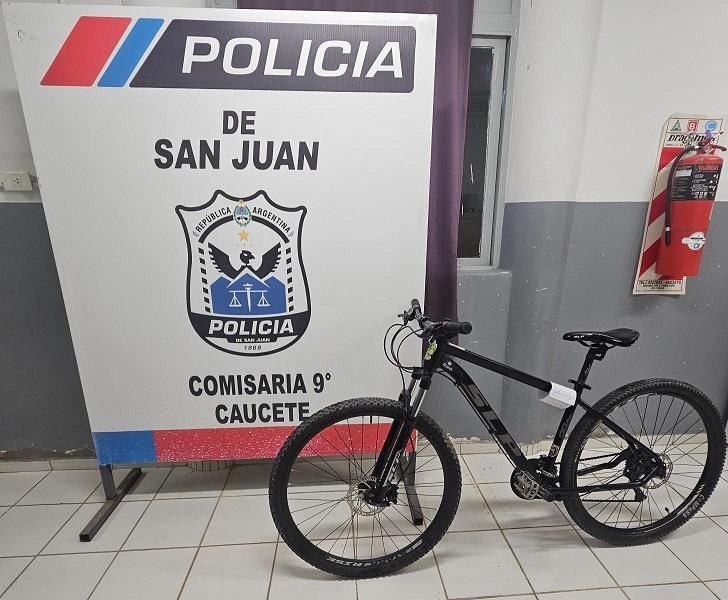 En Caucete buscan al dueño de una bicicleta que quedó guardada en la comisaría
