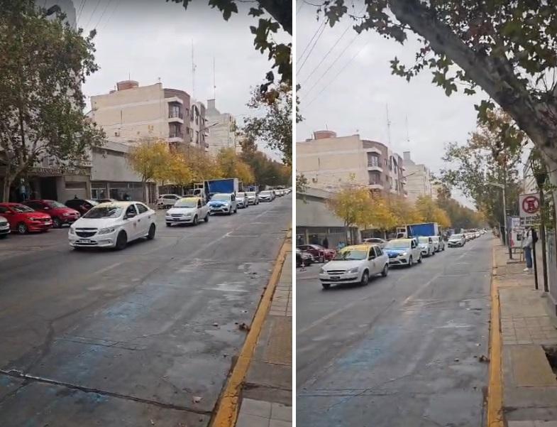 Taxistas sanjuaninos salieron a la calle y apuntaron contra las apps de viaje