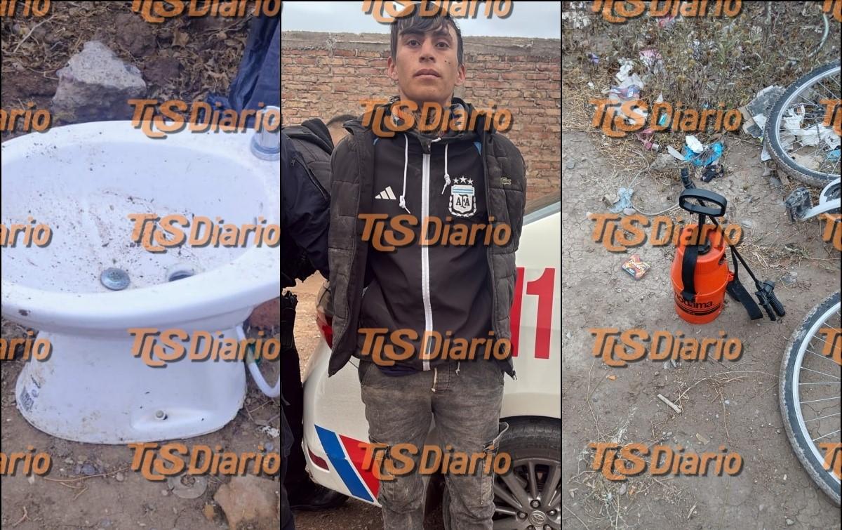 En Rawson, un joven con antecedentes volvió a caer tras un robo y una persecución