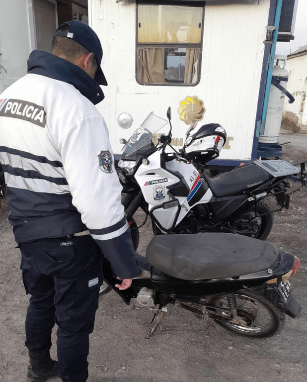 Retuvieron una moto en Cochagual por una adulteración de motor ligada a una causa por robo