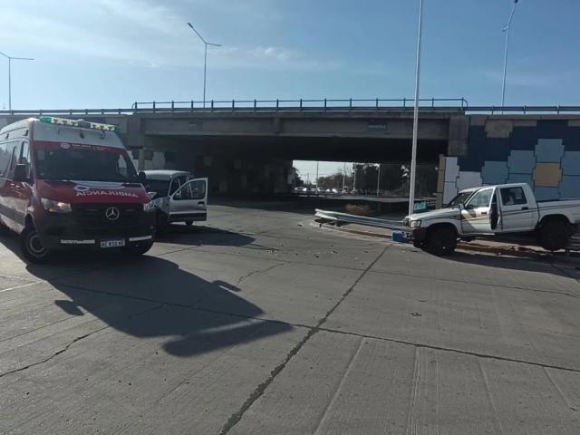 Un choque en Ruta 40 dejó dos heridos en Pocito