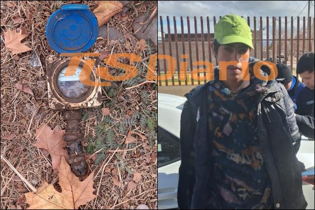 Detuvieron a un joven tras el robo de un medidor de agua y una fuga en el barrio Soeva