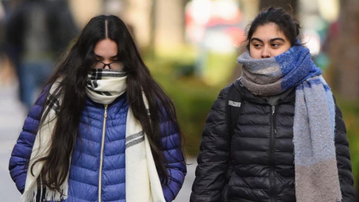 San Juan se congela: se esperan nevadas, lluvia y viento sur muy fuerte