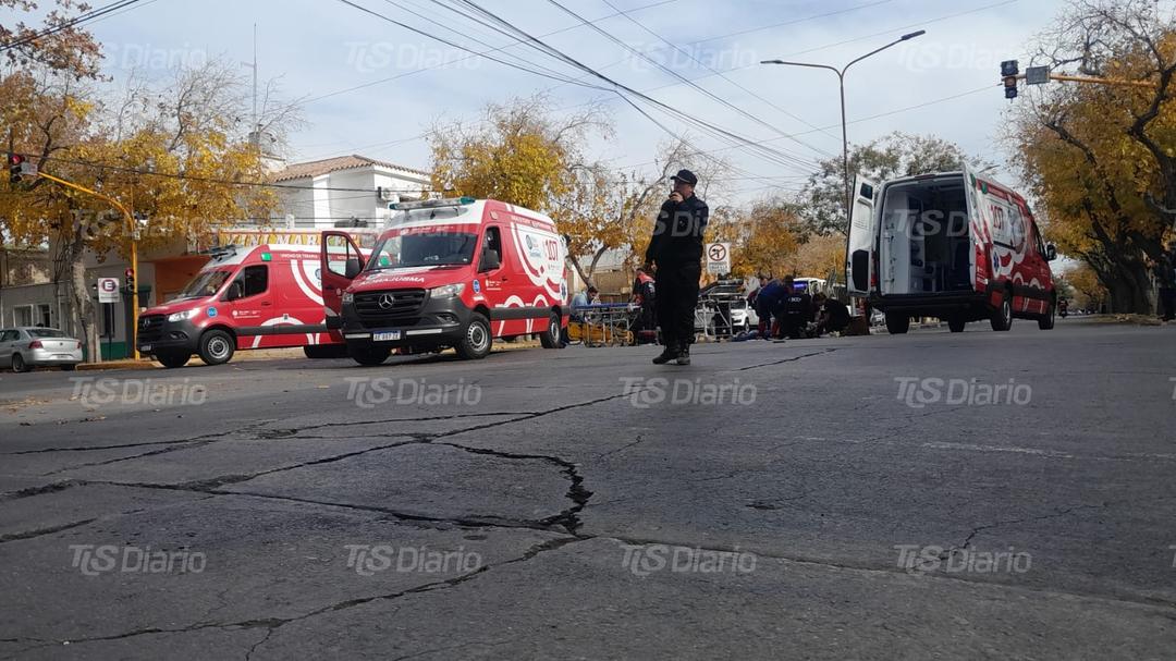Grave siniestro en Güemes y Libertador dejó dos personas lesionadas