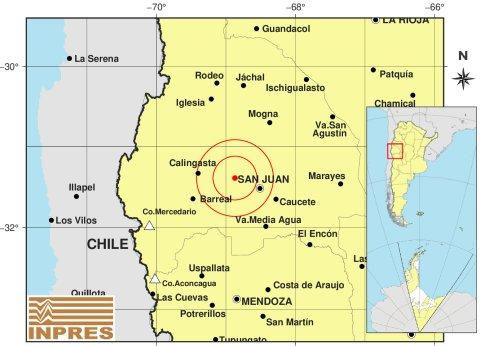 Un leve sismo interrumpió la siesta en San Juan