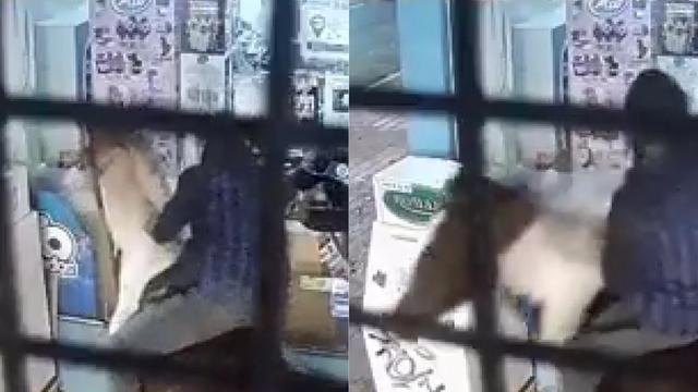 Dos ladrones llegaron a caballo, robaron un kiosco y escaparon al trote