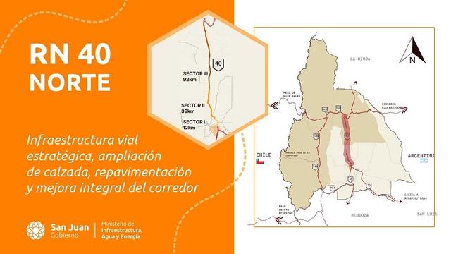 La Ruta 40 Norte será refaccionada con una obra clave para mejorar la conectividad en San Juan