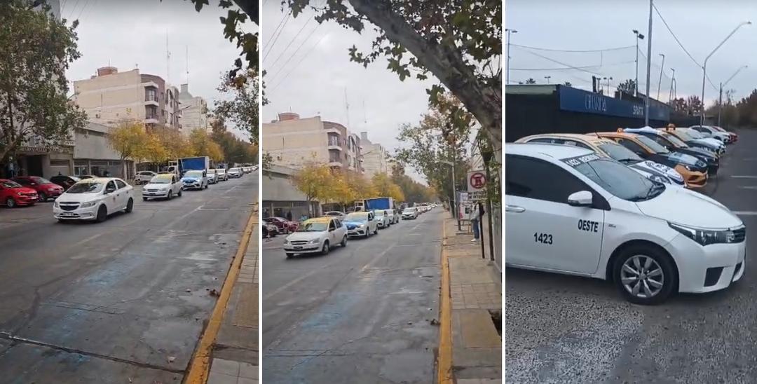 Con apoyo de Mendoza, taxistas sanjuaninos volvieron a marcharon contra las apps de viajes