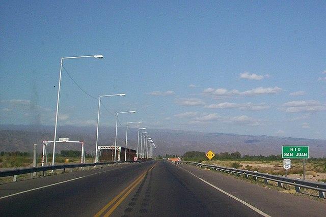 Así están hoy las rutas nacionales en San Juan