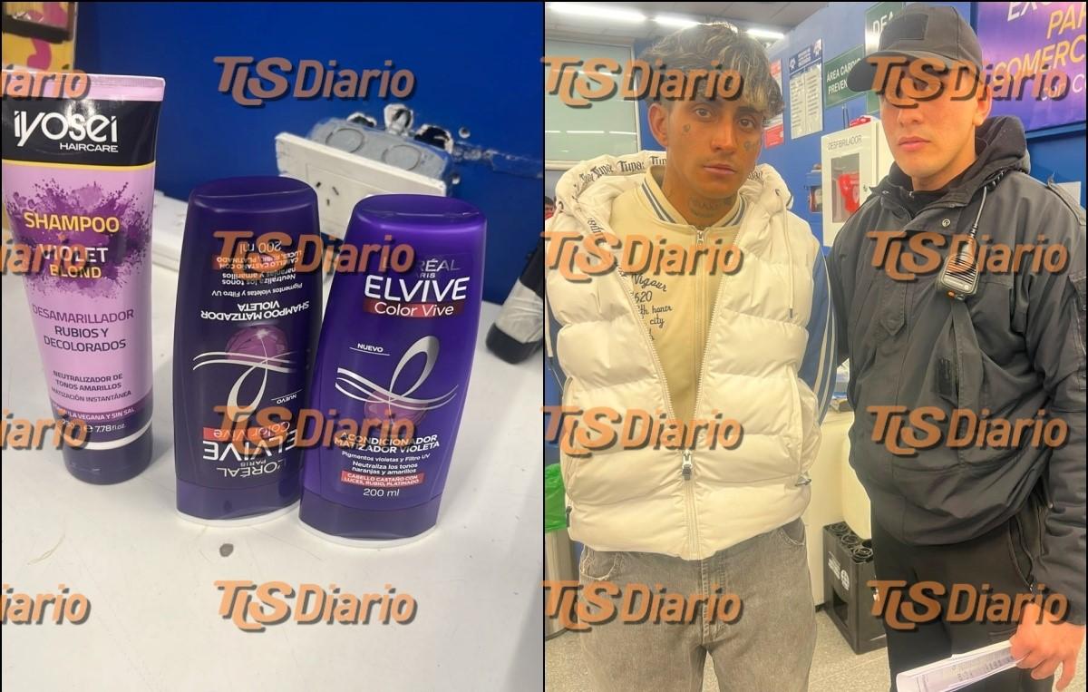 Intentó salir del súper con perfumería escondida y terminó demorado en Capital