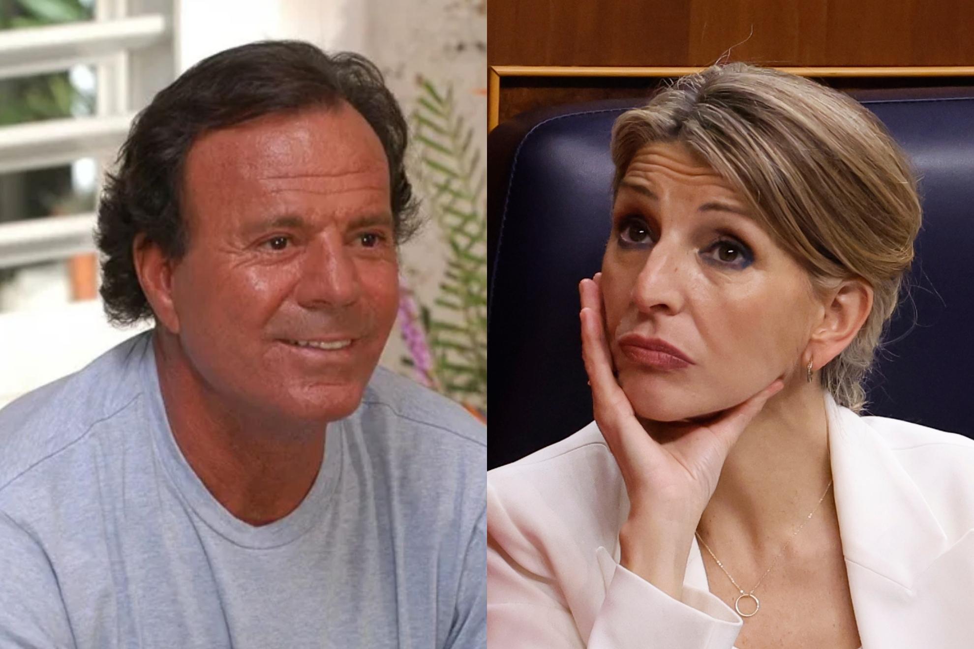 Julio Iglesias va a fondo contra Yolanda Díaz y prepara una querella en el Supremo