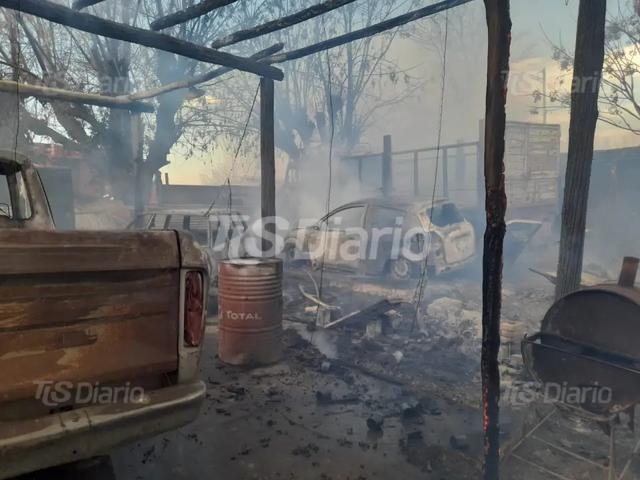 Pocito activó ayuda para las familias damnificadas por el incendio en Médano de Oro