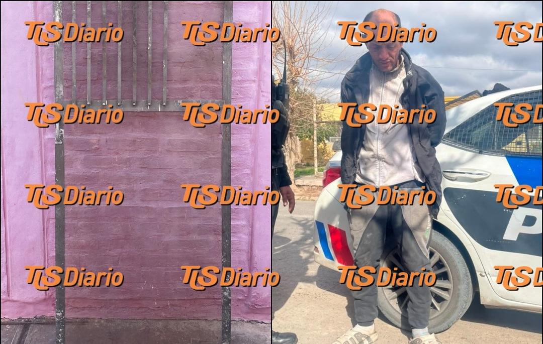 Detuvieron a un hombre acusado de sustraer una puerta reja de una vivienda