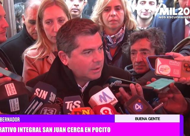 Orrego anunció habló del estadio de hockey y confirmó un viaje internacional para presentar los bonos de San Juan