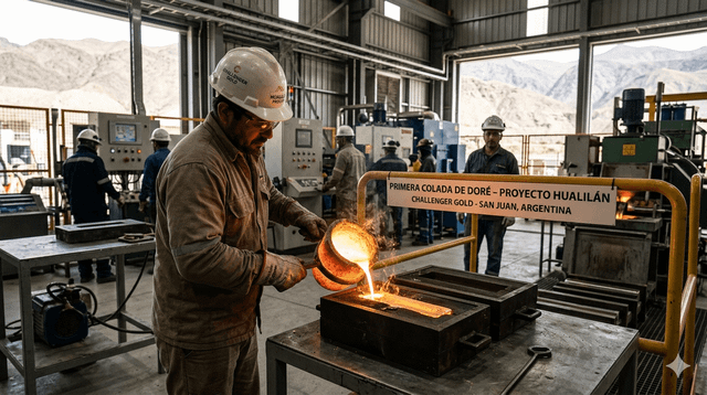 Hualilán concretó su primera producción de oro en San Juan