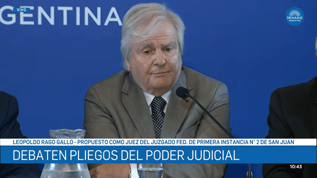Rago Gallo quedó a un paso de seguir en la Justicia Federal sanjuanina