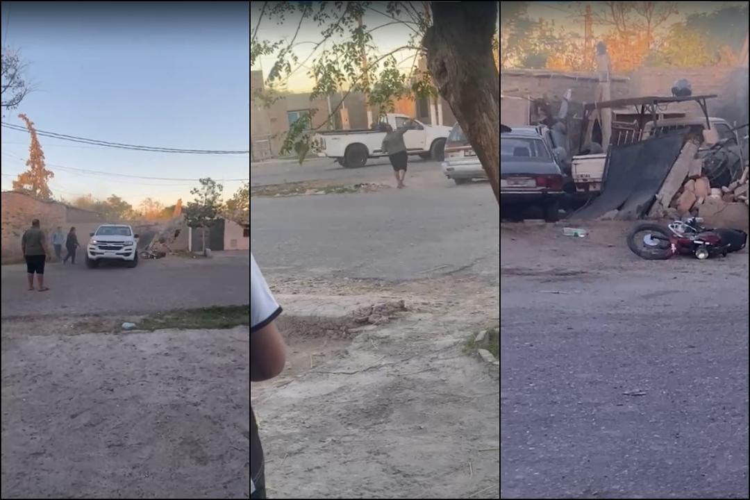 Una camioneta generó destrozos en varios barrios de Pocito y su conductor fue detenido por la Policía