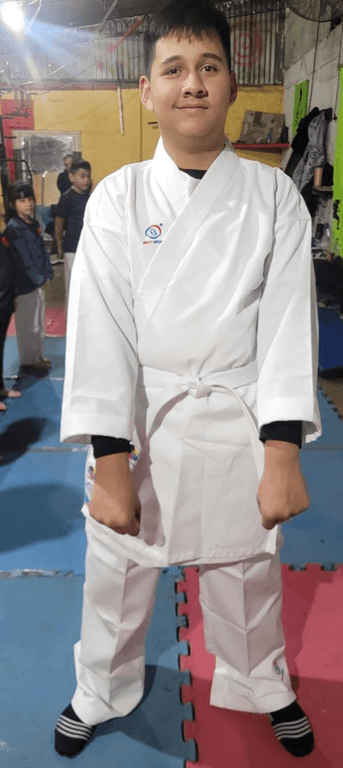 Julián García Barrios encontró en el karate un espacio de pertenencia