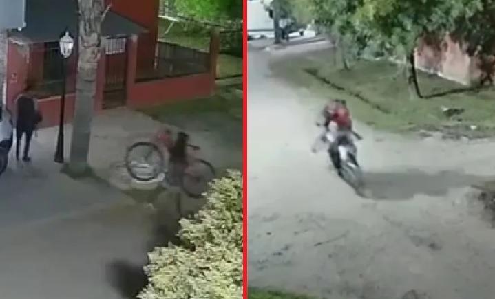 Entró sin obstáculos, vio la bici y se la llevó: las cámaras lo marcaron