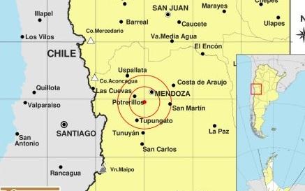 Nuevo sismo en Mendoza: el movimiento fue percibido en la capital y Potrerillos