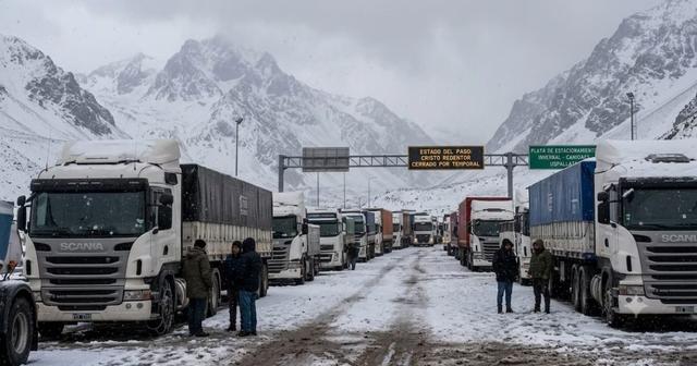 Persisten las restricciones en Cristo Redentor y Pino Hachado por la nieve