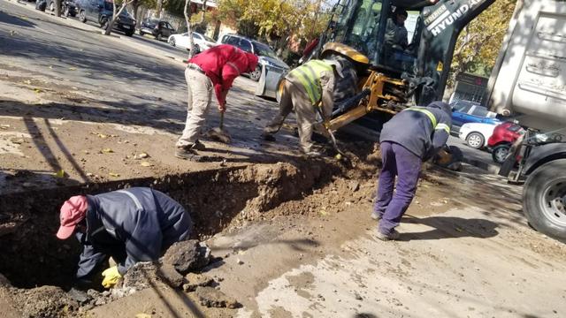 OSSE inicia obras cloacales en Santa Lucía y restringe la circulación por diez días