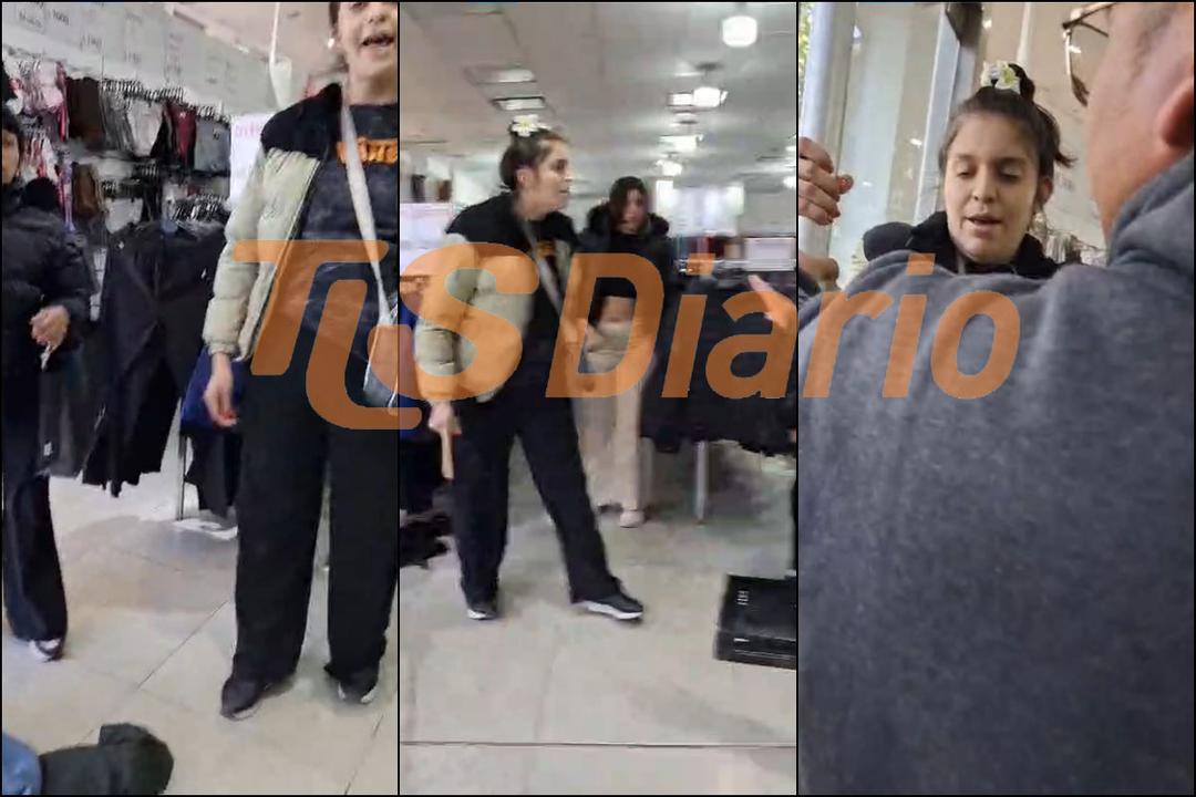 Un intento de robo derivó en golpes, amenazas e insultos en un comercio de ropa