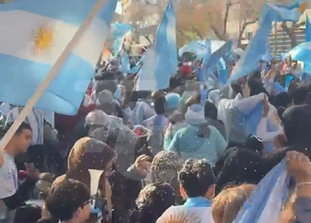 Argentina ganó con sufrimiento y San Juan salió a la calle a celebrar a lo grande