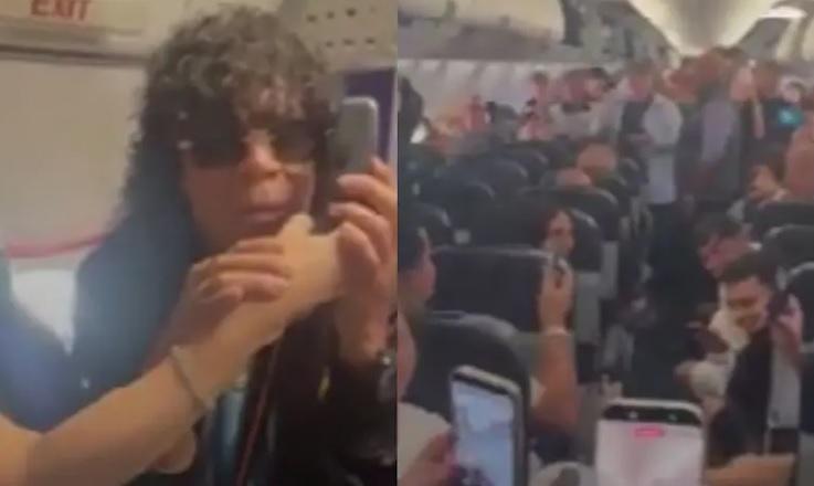 La Mona levantó un avión varado y armó un show inesperado en las alturas