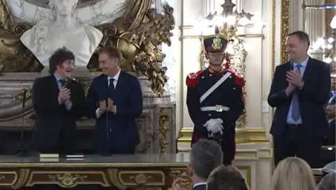 Santilli asumió como jefe de Gabinete en un acto en la Casa Rosada